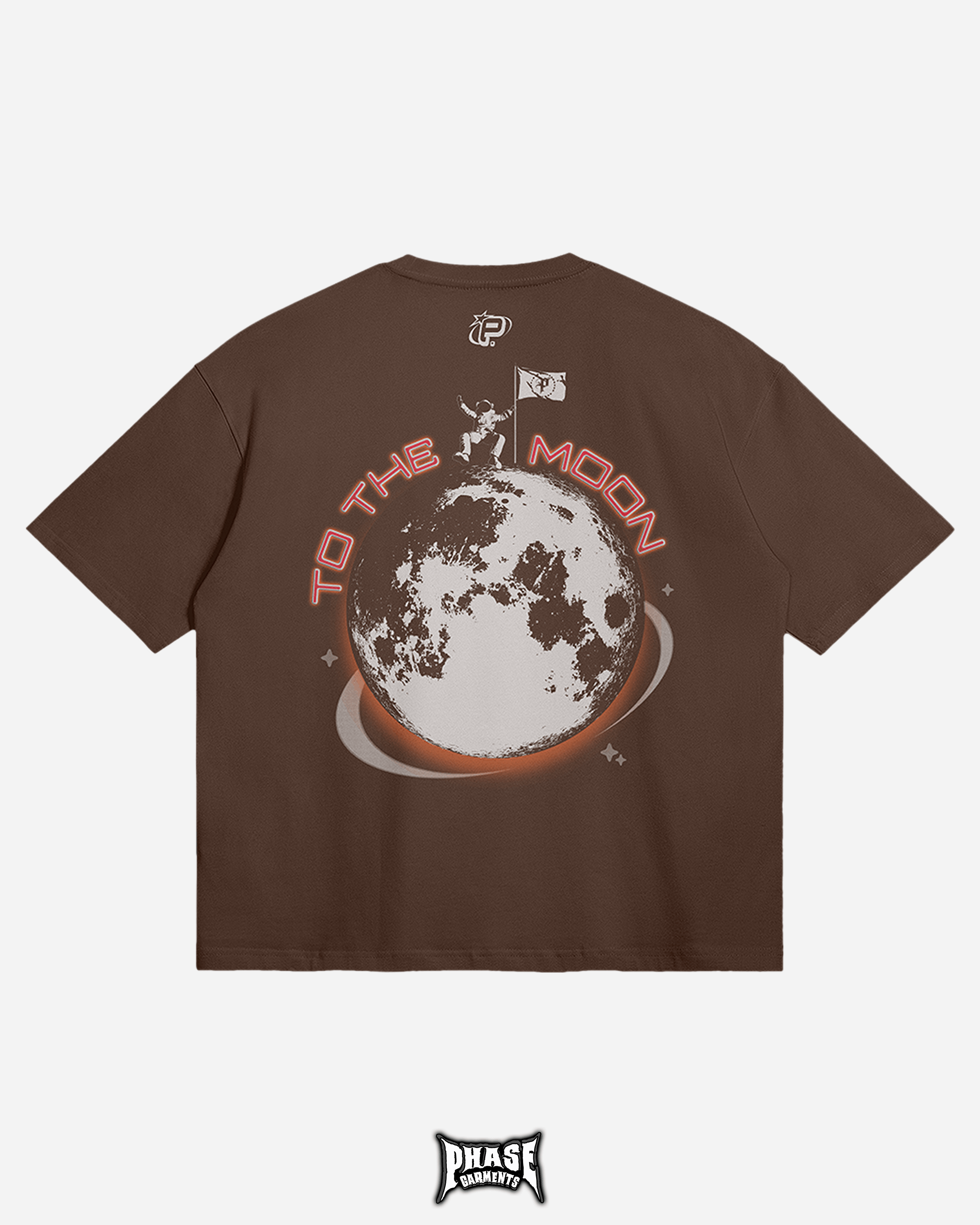 PHASE Garments TO THE MOON (Mocha) T-Shirt Size Medium Size US M / EU 48-50 / 2 - 2 Thumbnail