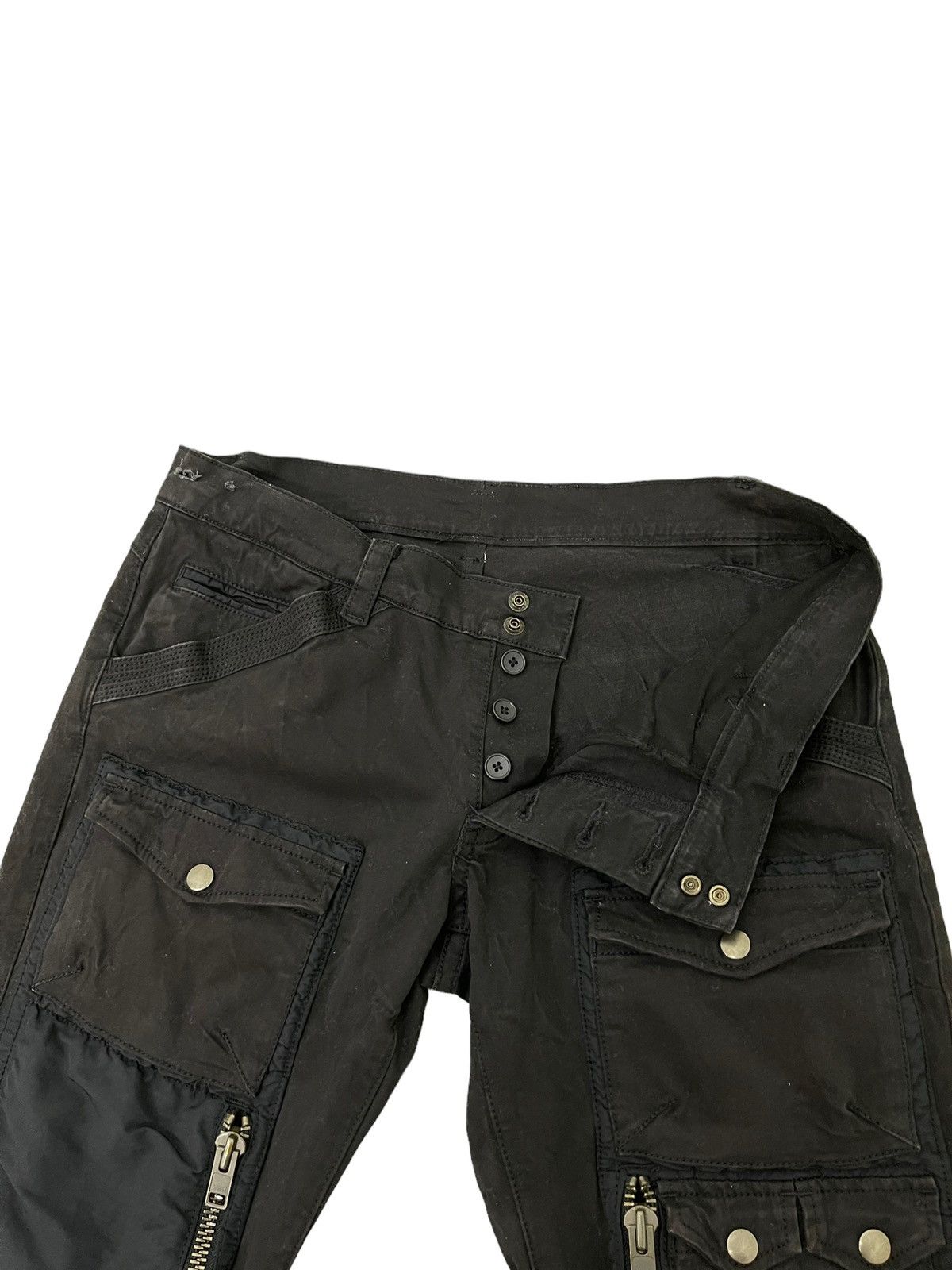 Japanese Brand Bush Pant Kenji Ito Moleskin Low Rise Straight 6🟦9 Size US 33 - 9 Thumbnail