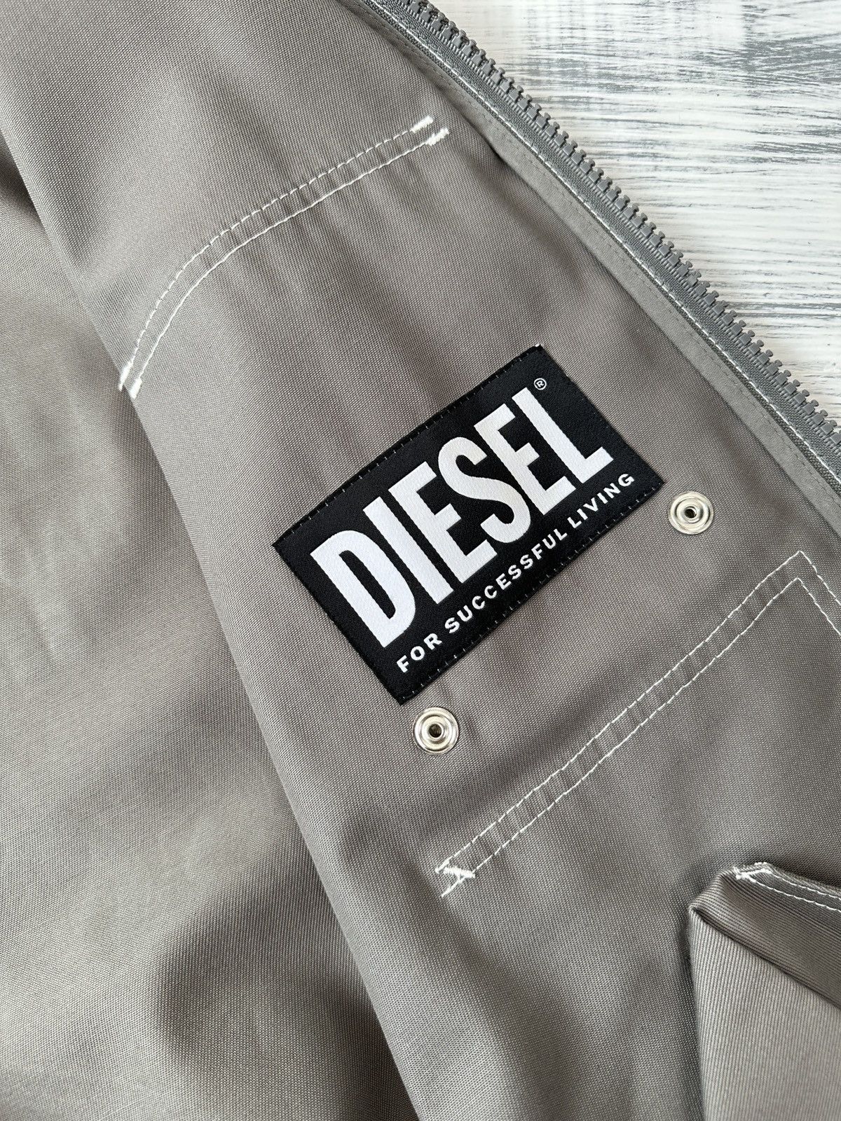 Diesel DIESEL Hidden-Pocket Workwear Multipocket Cargo Vest Jacket Size US L / EU 52-54 / 3 - 15 Thumbnail