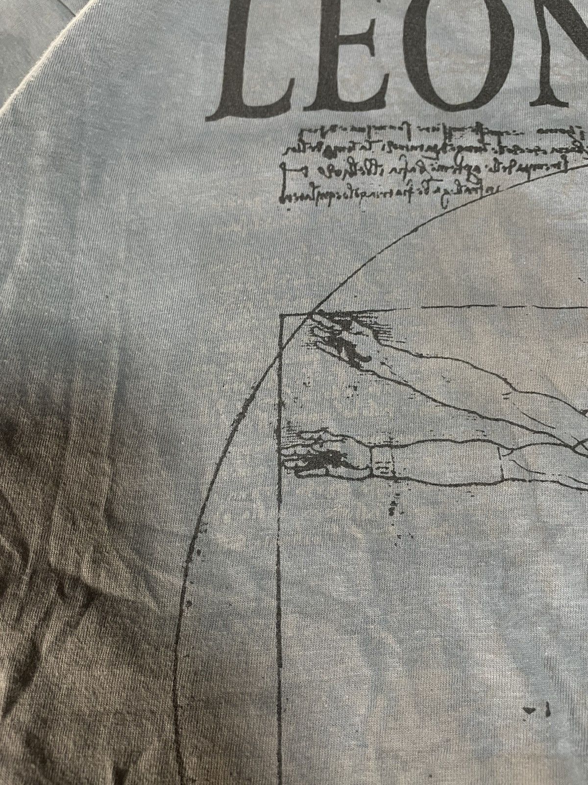 Vintage 90s Vintage Leonardo Da Vinci Anatomy Italia OG Art Tee Size US XL / EU 56 / 4 - 3 Thumbnail