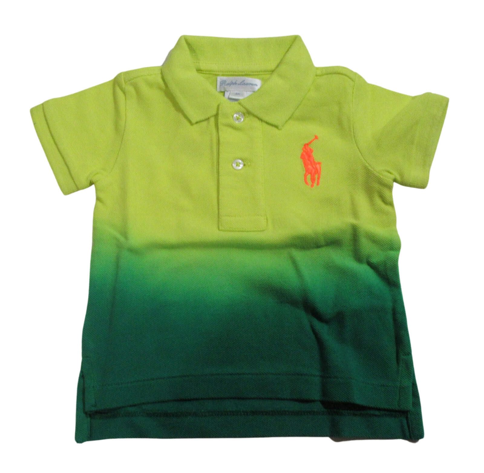 Polo Ralph Lauren Ralph Lauren Polo Baby Boys Short Sleeve Dip Dye Shirt 6M Size US XXS / EU 40 - 1 Thumbnail