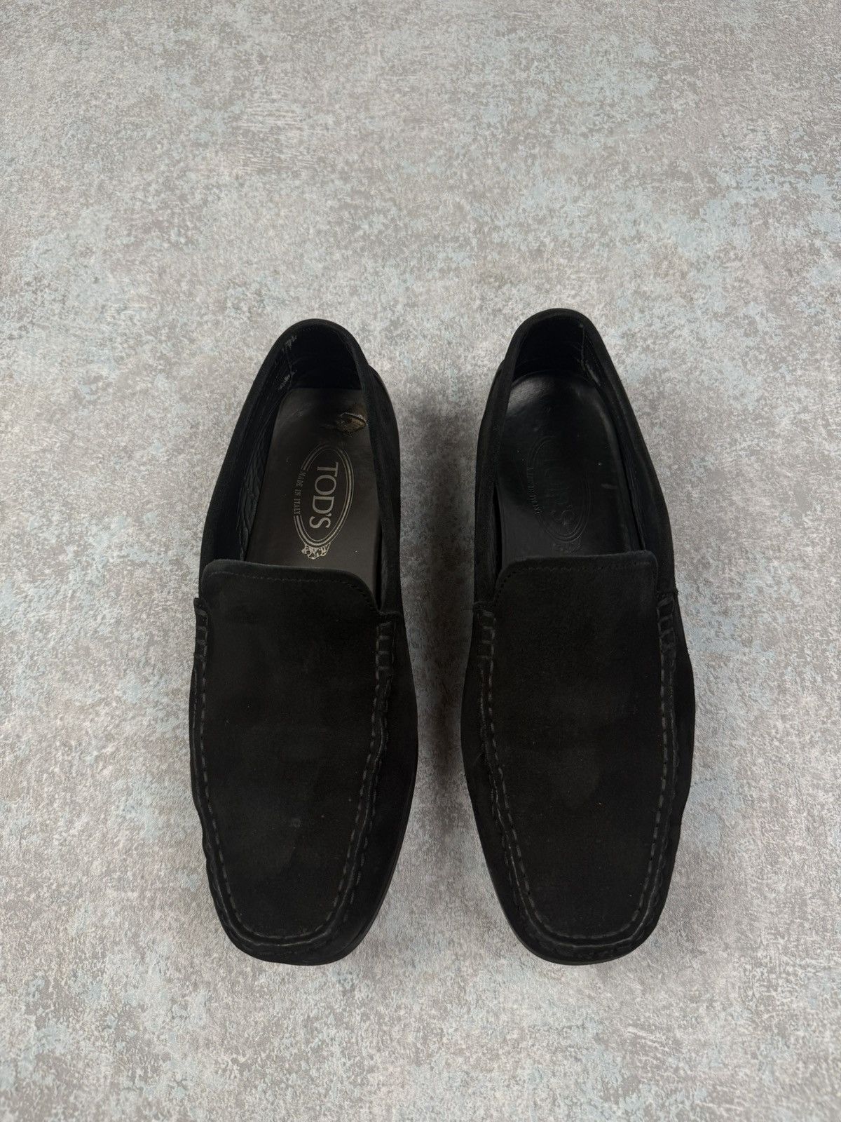 Designer × Tod's Tod's Men's Black Slip On Suede Moccasins Loafers Size 8 Size US 8 / EU 41 - 2 Thumbnail