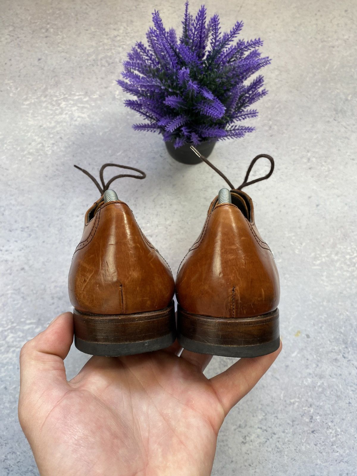 Russell & Bromley Russel and Bromley Men’s Brown Leather Brouge Size 9.5 Size US 9.5 / EU 42-43 - 6 Thumbnail