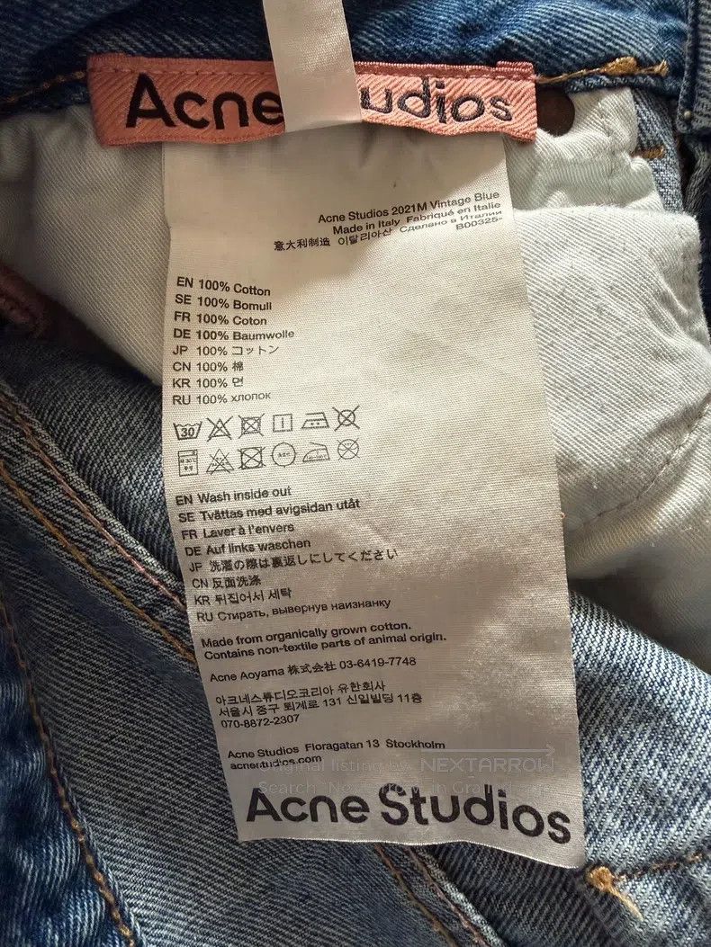Acne Studios Acne Studios Washed Blue Jeans Size US 29 - 3 Thumbnail