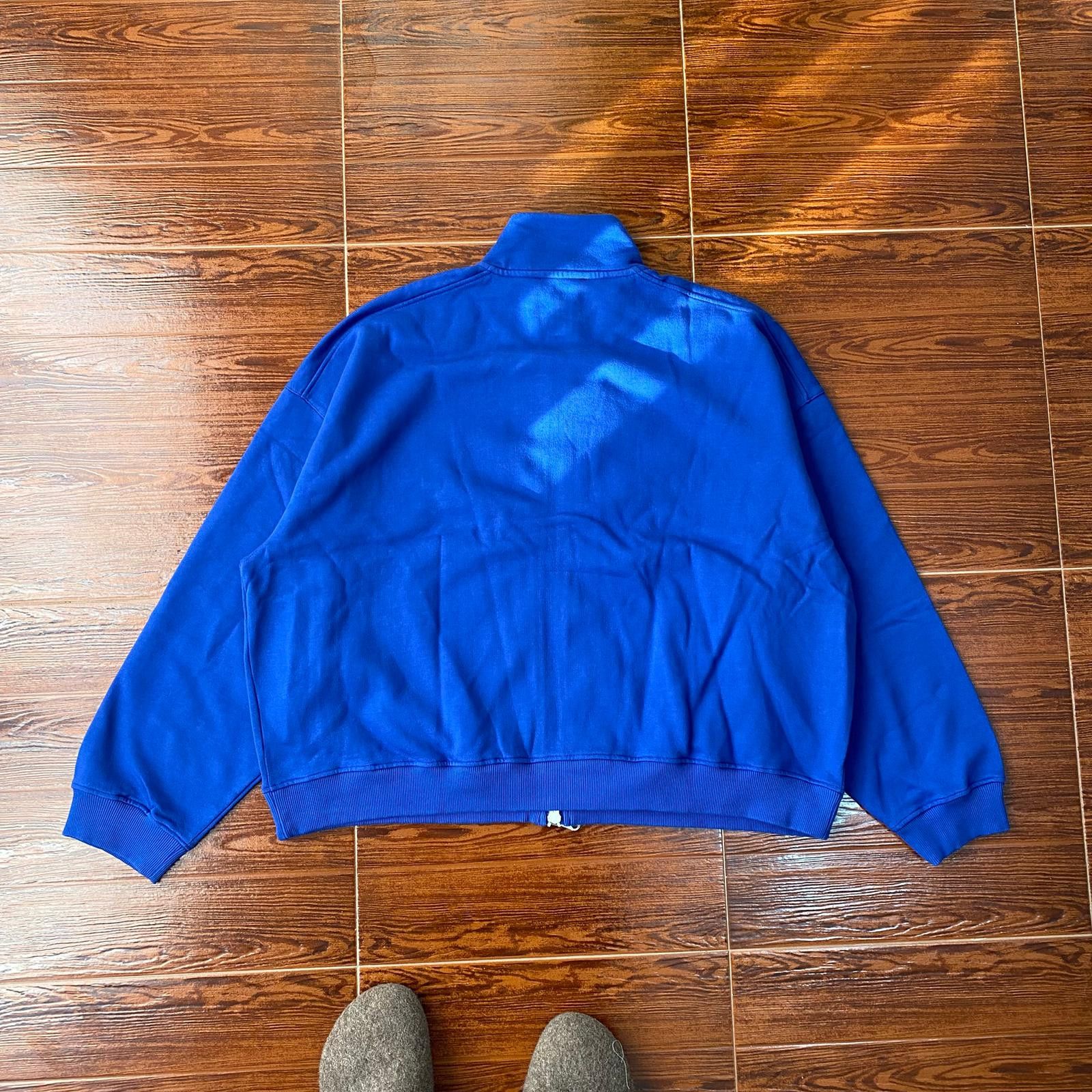 Cole Buxton Cobalt Blue Embroidered Logo Oversized Varsity Jacket Size US M / EU 48-50 / 2 - 9 Thumbnail