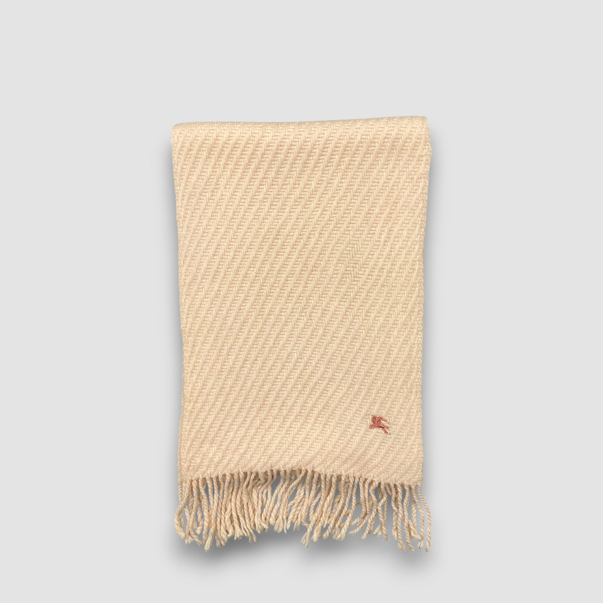 Burberry Vintage Burberry Scarf Muffler Wool Ribbed Knit Scarves Size ONE SIZE - 2 Thumbnail