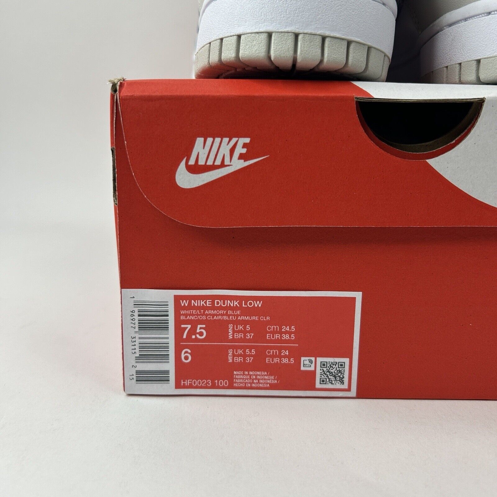 Nike Nike Dunk Low WMNS “White Light Armory Blue” 2024 Size US 7.5 / IT 37.5 - 5 Thumbnail