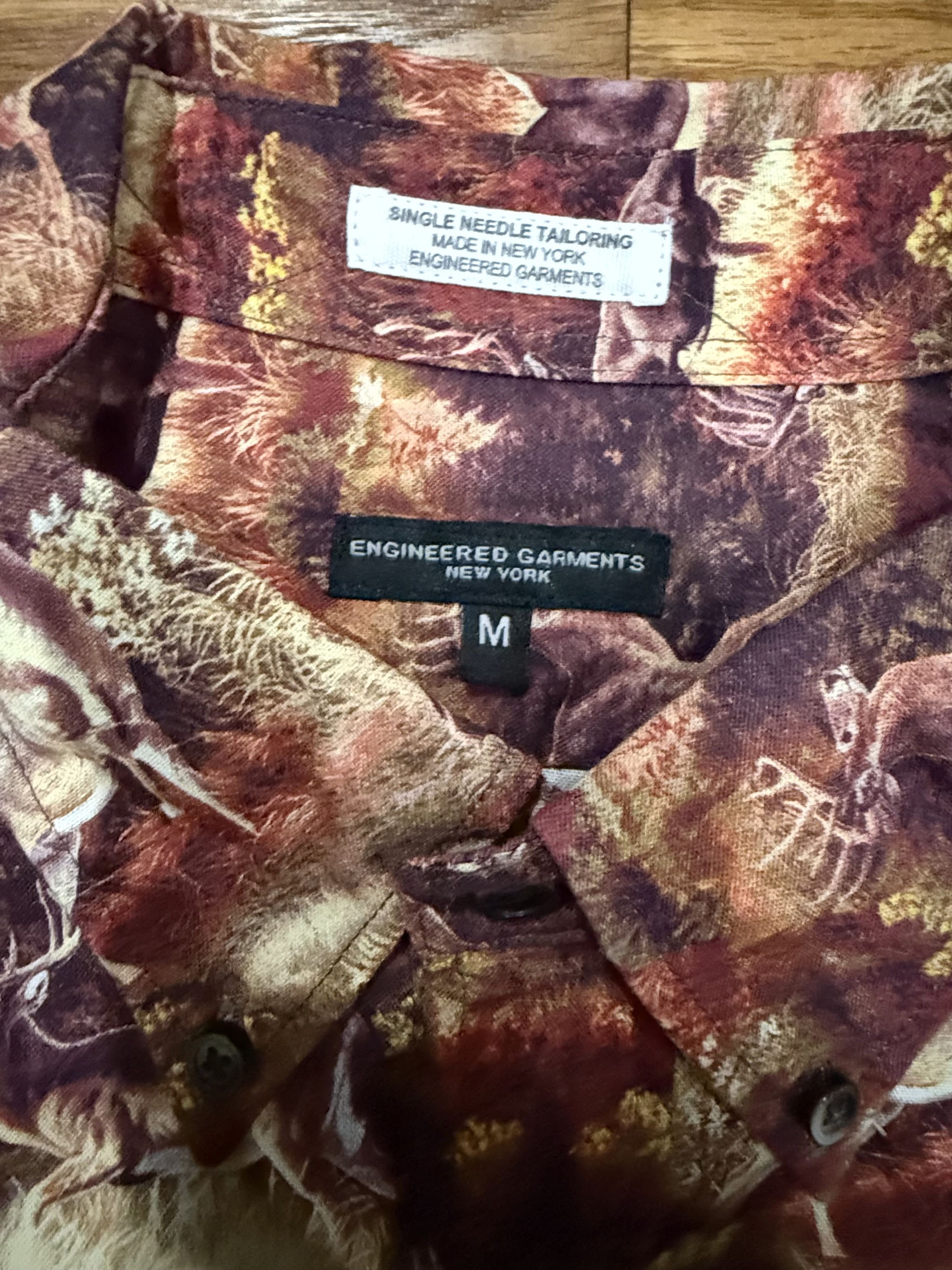 Engineered Garments 19th Century BD Shirt - Deer Print FW24 Size US M / EU 48-50 / 2 - 2 Thumbnail
