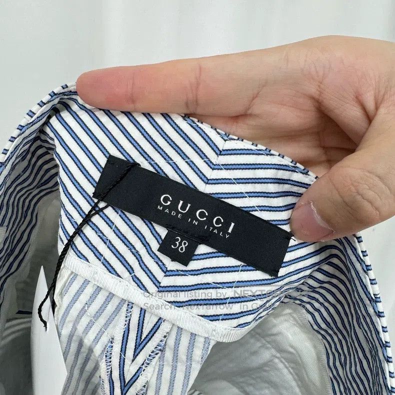 Gucci Gucci Blue and white striped puffy shorts Size 25" / US 0 / IT 36 - 5 Thumbnail