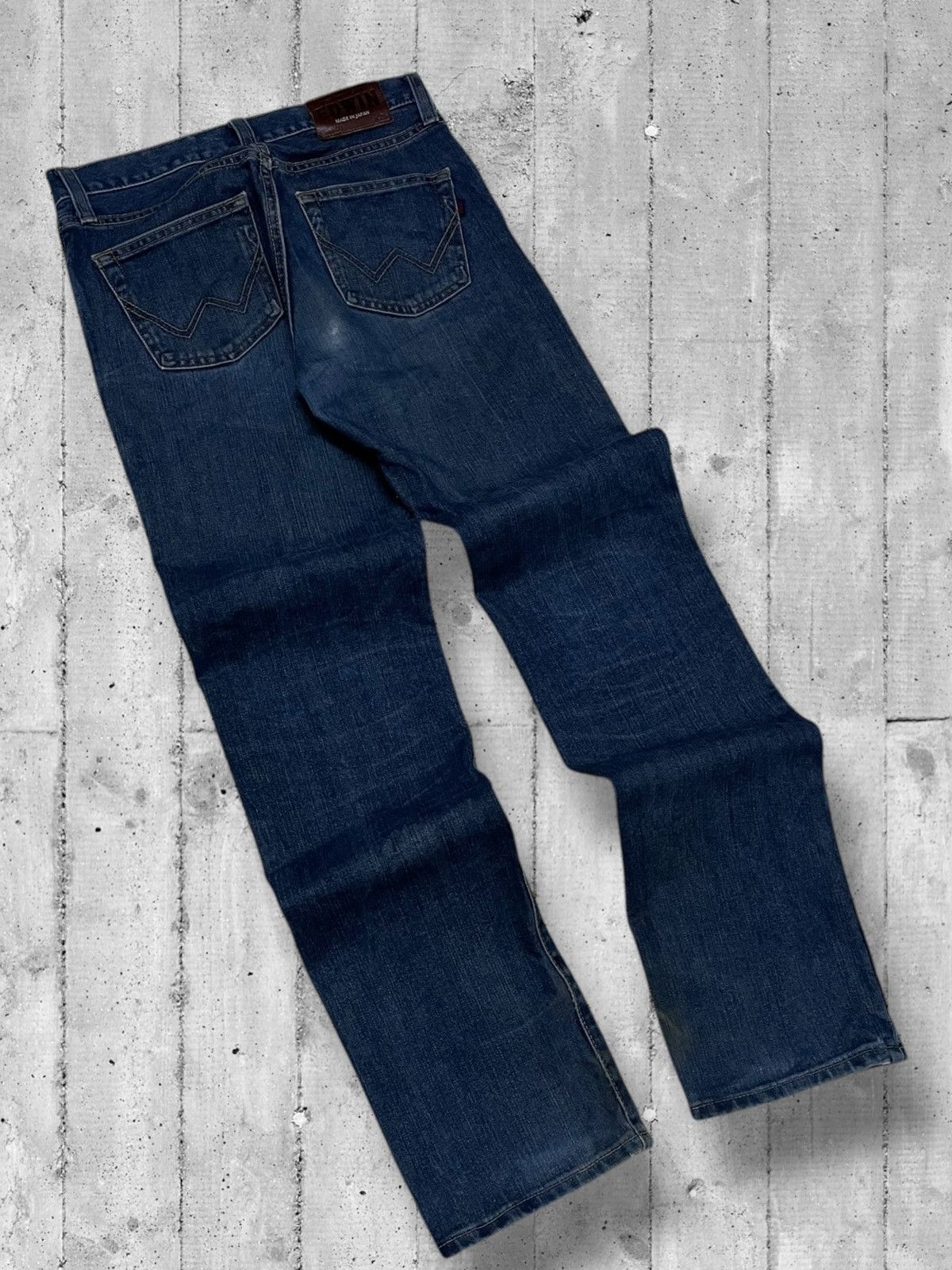 Designer × Edwin × Vintage Vintage 1990s Japan Designer Edwin 403 Distressed Denim Size US 29 - 9 Thumbnail