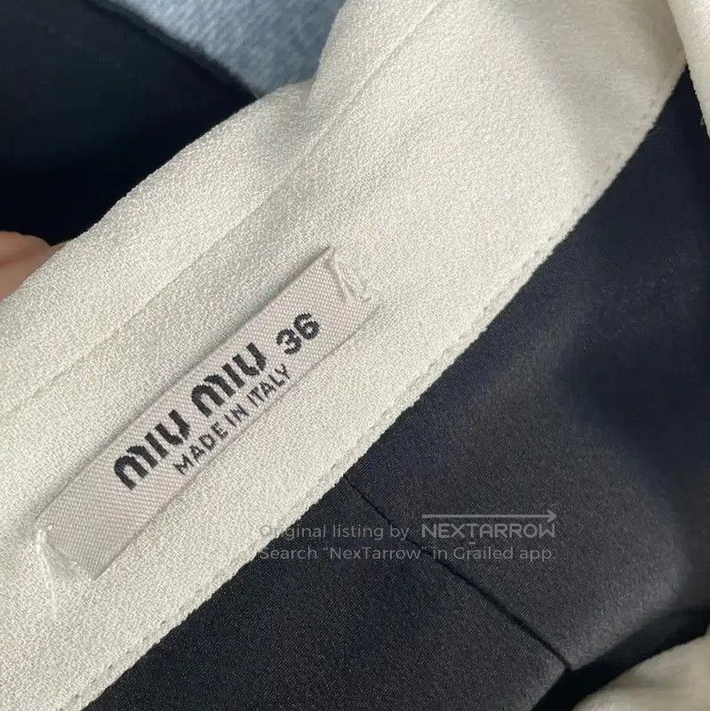 Miu Miu Miu Miu Color Block Long Sleeve Dress . Size S / US 4 / IT 40 - 6 Thumbnail