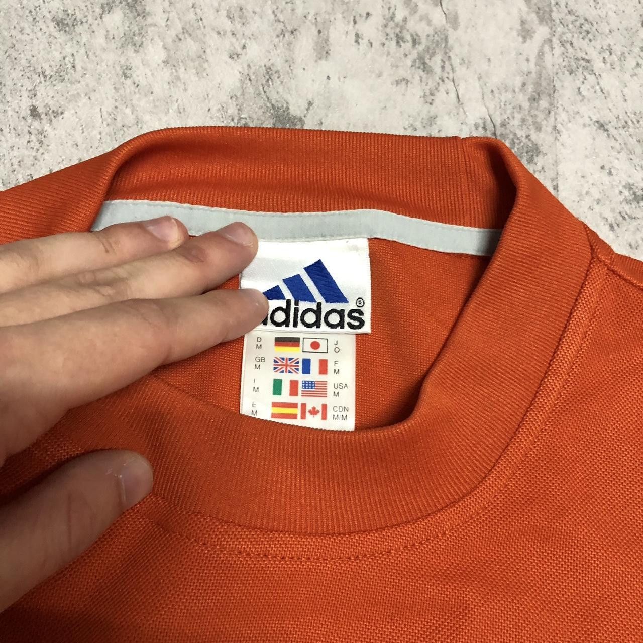 Adidas Orange Adidas vintage t-shirt adidas Size US M / EU 48-50 / 2 - 3 Thumbnail