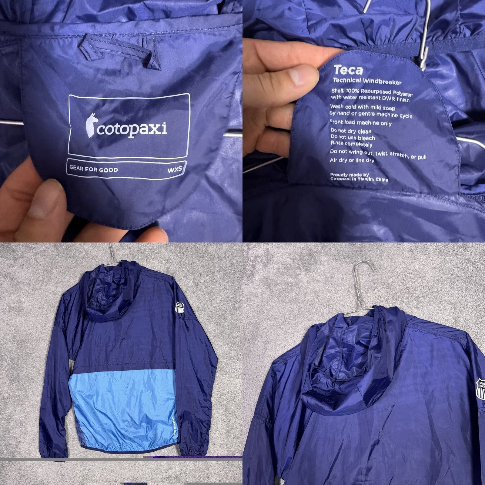 Cotopaxi Cotopaxi Teca Windbreaker Jacket Womens XS Multicolor Full Zip Packable Tech Union Pacific Size XS / US 0-2 / IT 36-38 - 8 Thumbnail