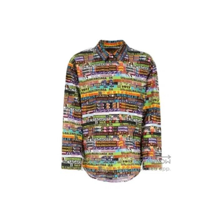 Balenciaga Balenciaga SS22 Colorful Long Sleeve Shirt. Size US M / EU 48-50 / 2 - 1 Thumbnail