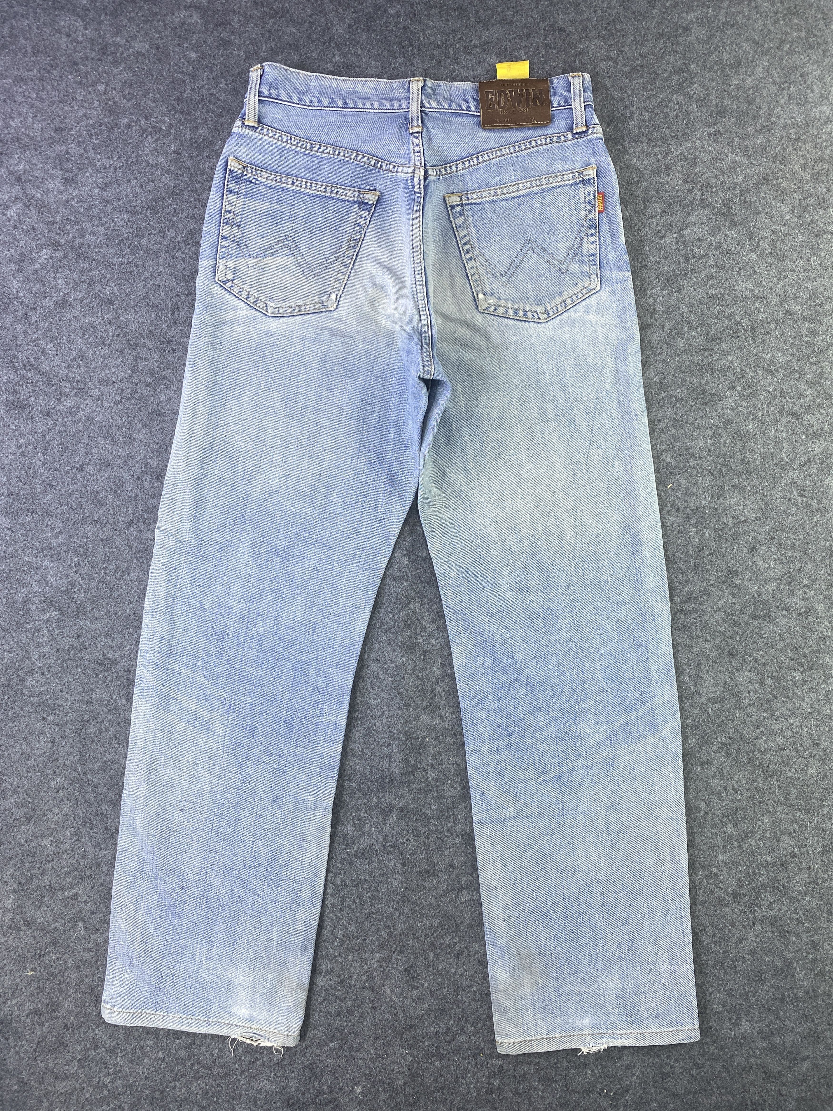 Edwin Edwin 604 Distress Blue Wash Denim - J903 Size US 29 - 3 Thumbnail