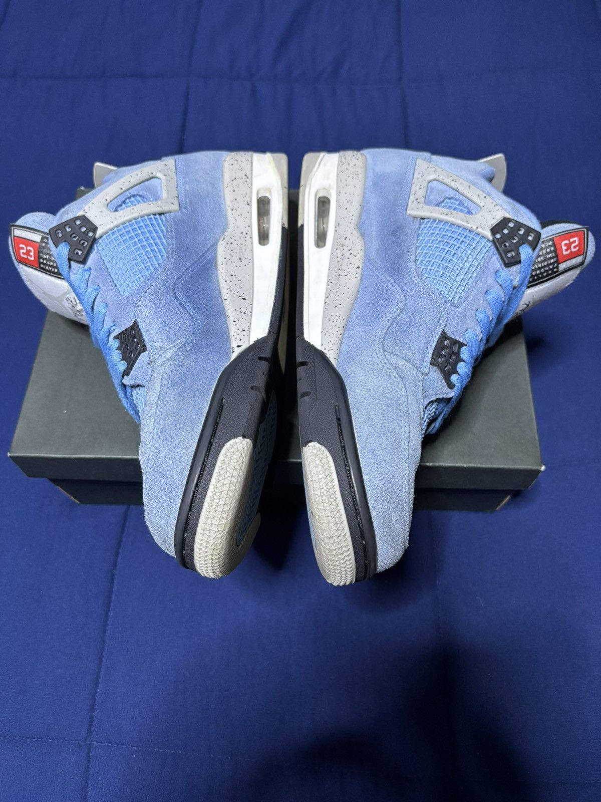 Jordan Brand Jordan 4 Retro University Blue 2021 Size 12 Size US 12 / EU 45 - 3 Thumbnail
