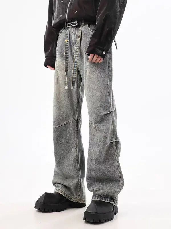 Japanese Brand VIBE High Street Stacked Vintage Washed Jeans Size US 30 / EU 46 - 1 Thumbnail
