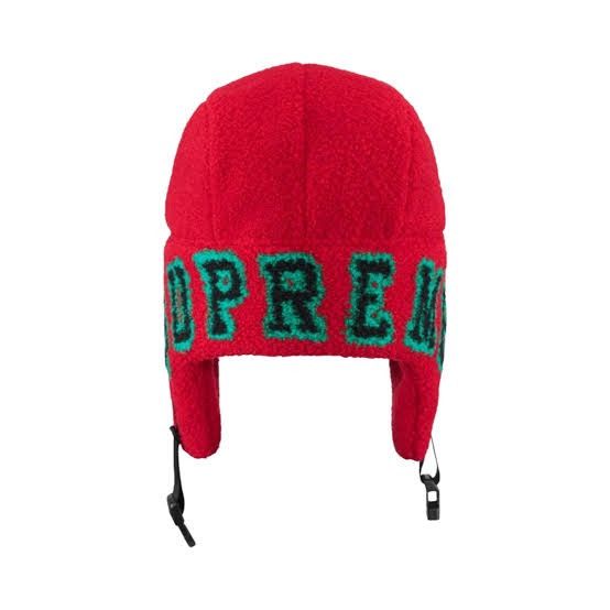 Supreme Supreme Red Shearling Trooper Hat Size ONE SIZE - 3 Thumbnail