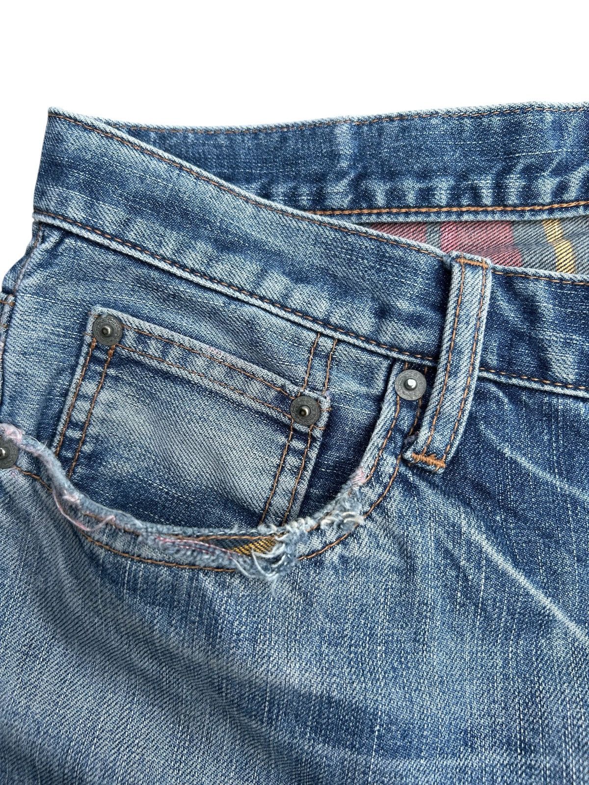 Kapital Vintage Takeo Kikuchi Japanese Distressed Denim Jeans Size US 32 / EU 48 - 8 Thumbnail