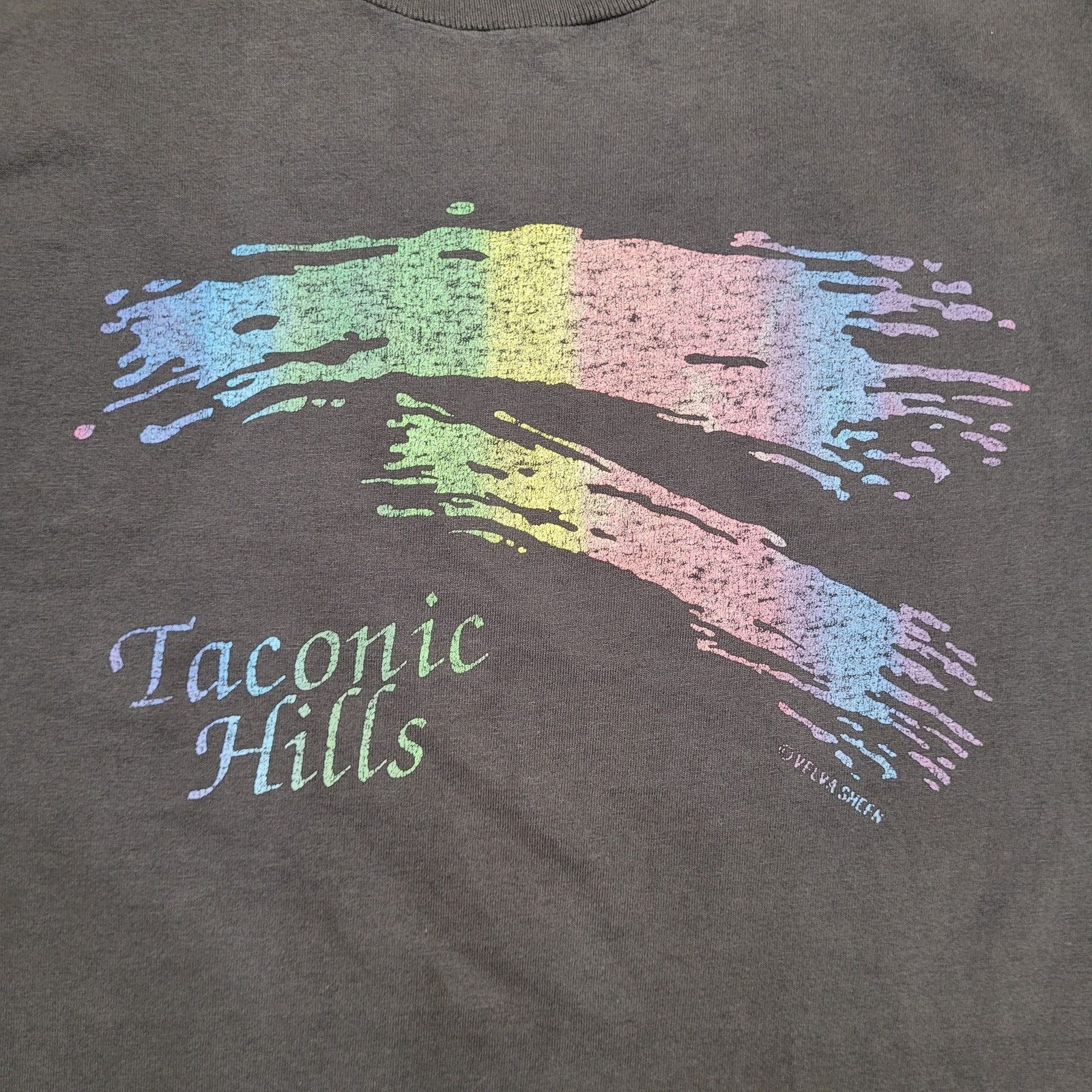 Vintage Vintage 80s Taconic Hills Rainbow Shirt L/XL 22x27 USA Size US XL / EU 56 / 4 - 3 Thumbnail