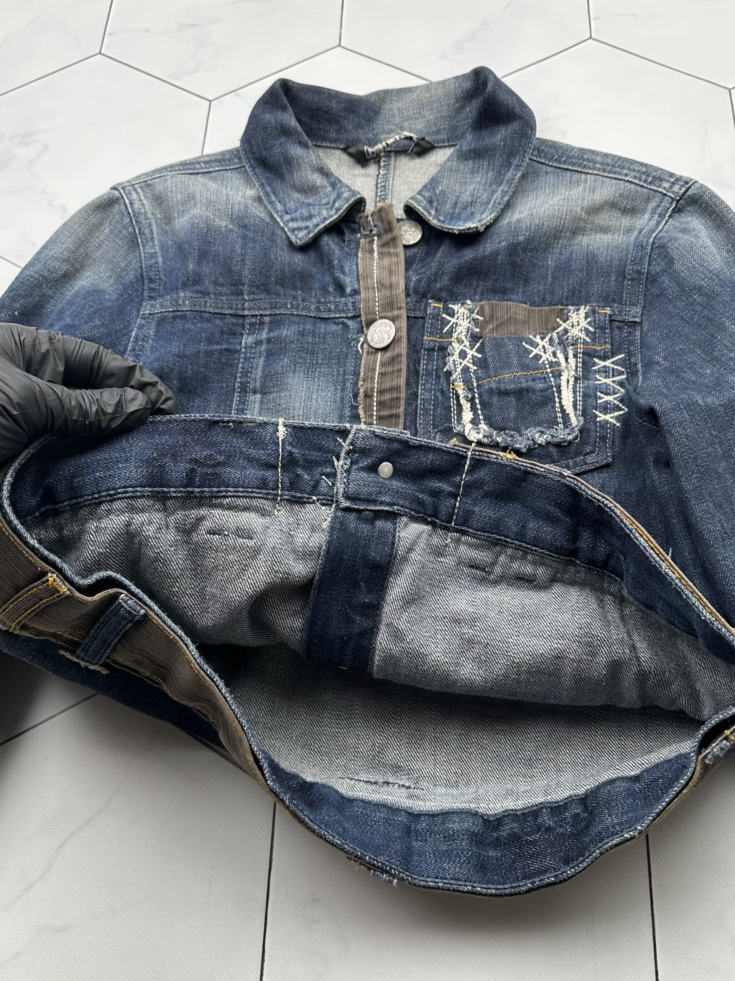 Japanese Brand Vintage Denim Jacket E2(B8) Size M / US 6-8 / IT 42-44 - 4 Thumbnail