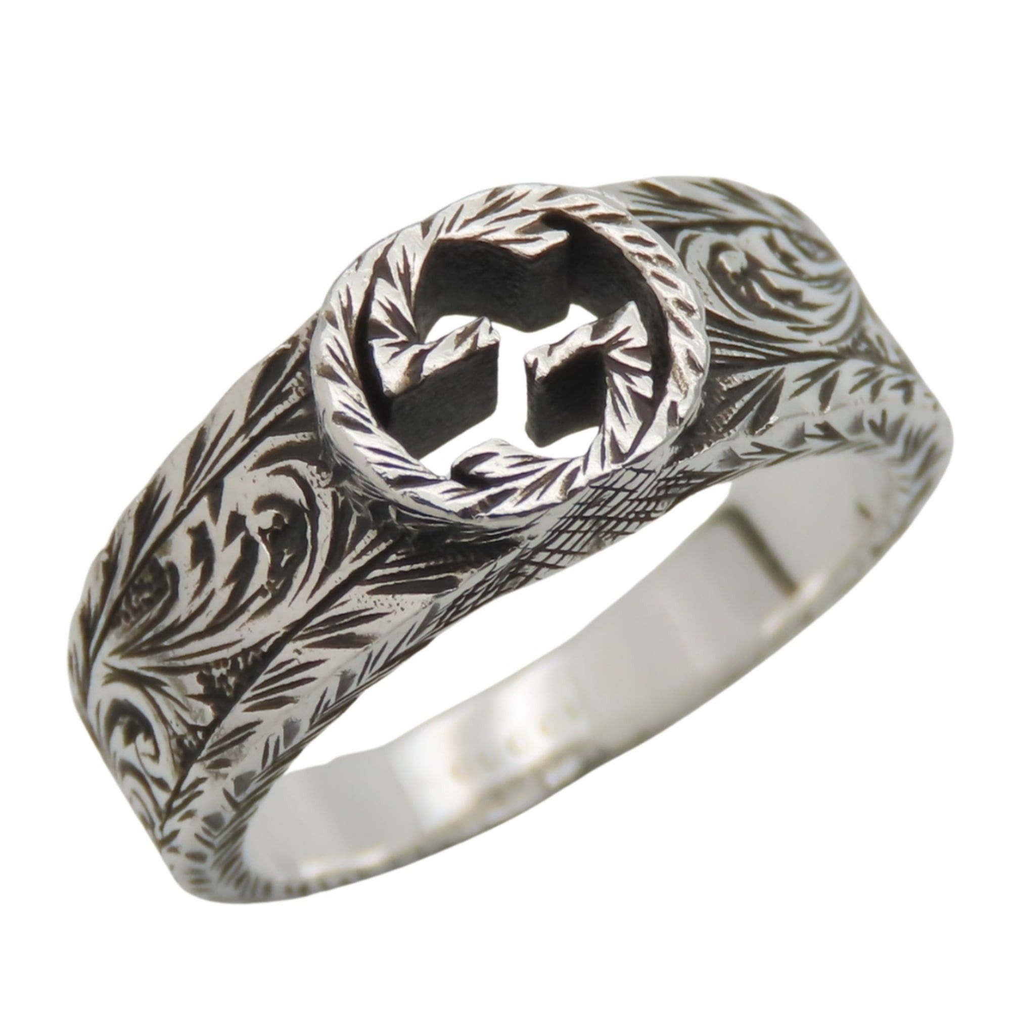 Gucci Gucci Interlocking Arabesque Ring, Size 13, SV925, GG Mark, Women's, GUCCI Size ONE SIZE - 1 Thumbnail