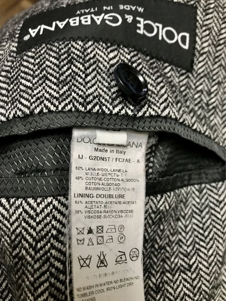 Dolce & Gabbana Dolce Gabbana Wool Blazer Jacket Size US M / EU 48-50 / 2 - 4 Thumbnail