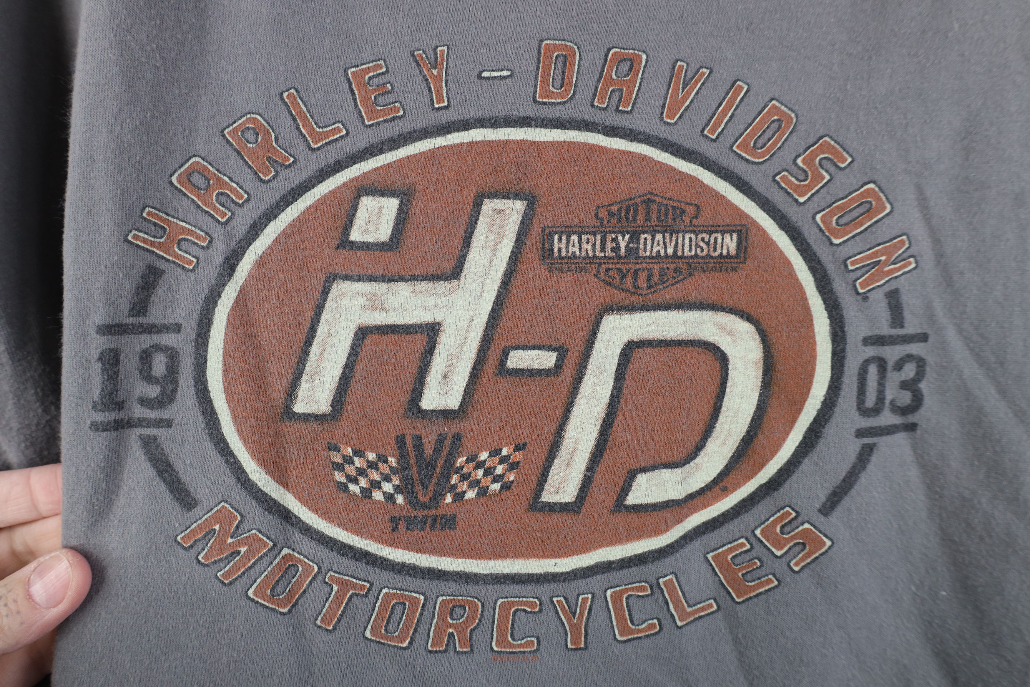 Harley Davidson Vintage Y2K Harley Davidson Motorcycles Long Sleeve T-Shirt Size US XXL / EU 58 / 5 - 4 Thumbnail