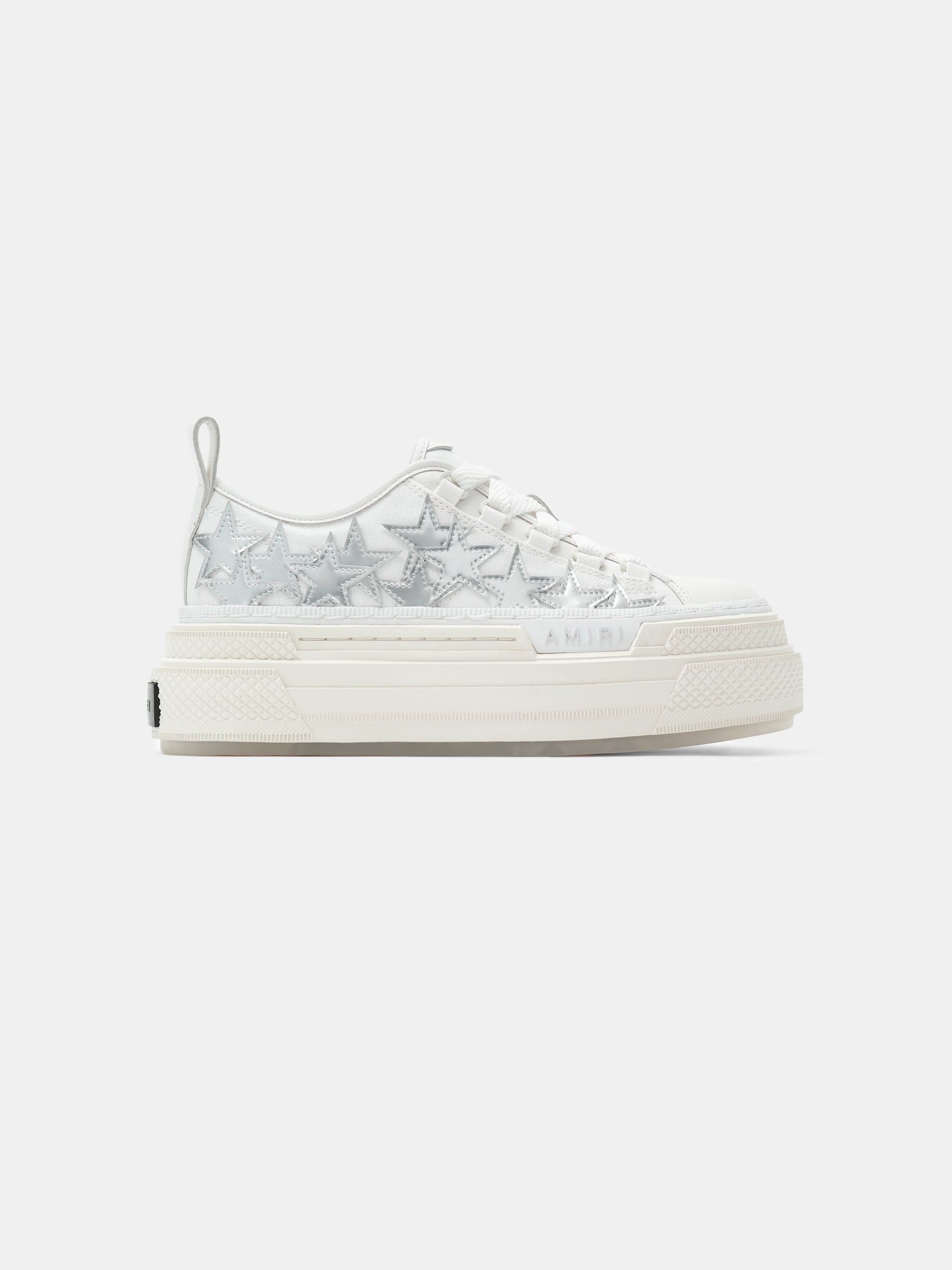 Amiri o1orln1025 Metallic Platform Stars Court Sneakers Size US 8 / IT 38 - 1 Thumbnail