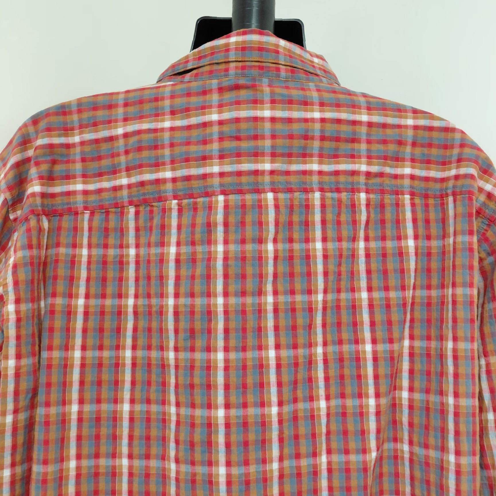 Vintage Columbia Sportswear Shirt Mens XXL Orange Red Plaid Button-Down Long Sleeve Size US XXL / EU 58 / 5 - 4 Thumbnail