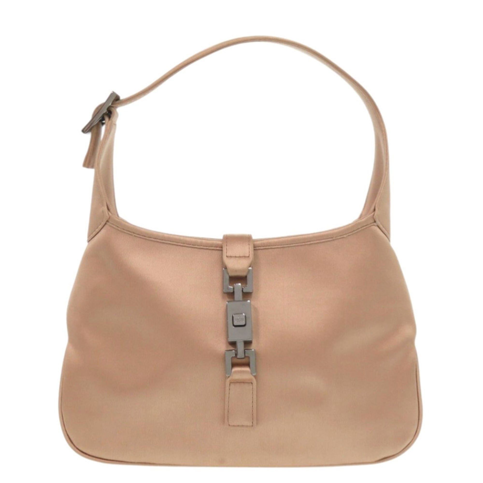 Gucci Excellent condition Gucci Vintage Jackie 005 0775 Satin Pink Handbag 1245 Size ONE SIZE - 1 Thumbnail