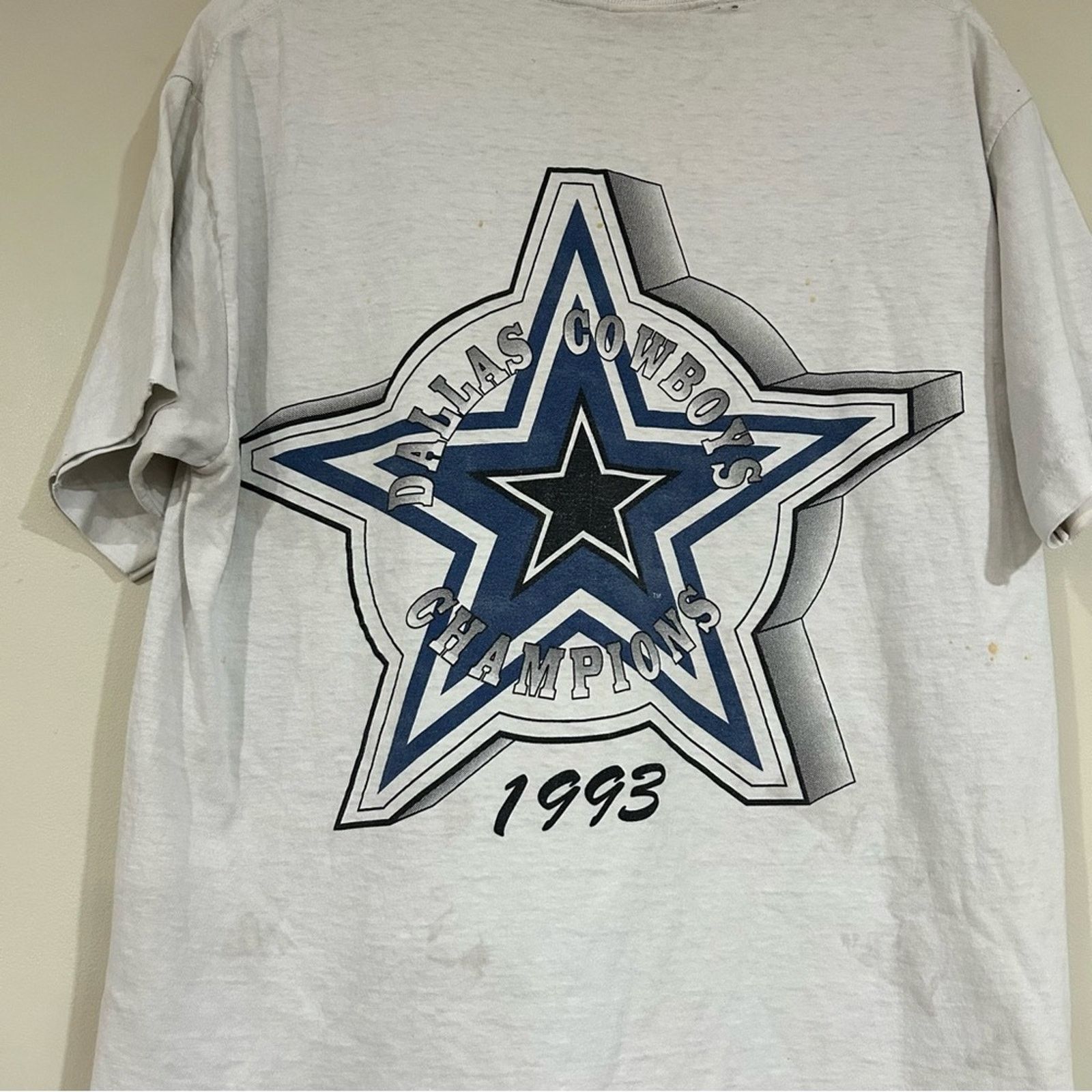 Apex Vintage Thrashed 1993 Dallas Cowboys Shirt Size US L / EU 52-54 / 3 - 4 Thumbnail