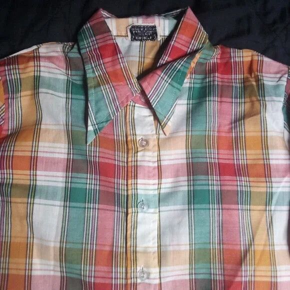 Other Vintage 70s Plaid Button Shirt Long Sleeve Size US M / EU 48-50 / 2 - 1 Thumbnail