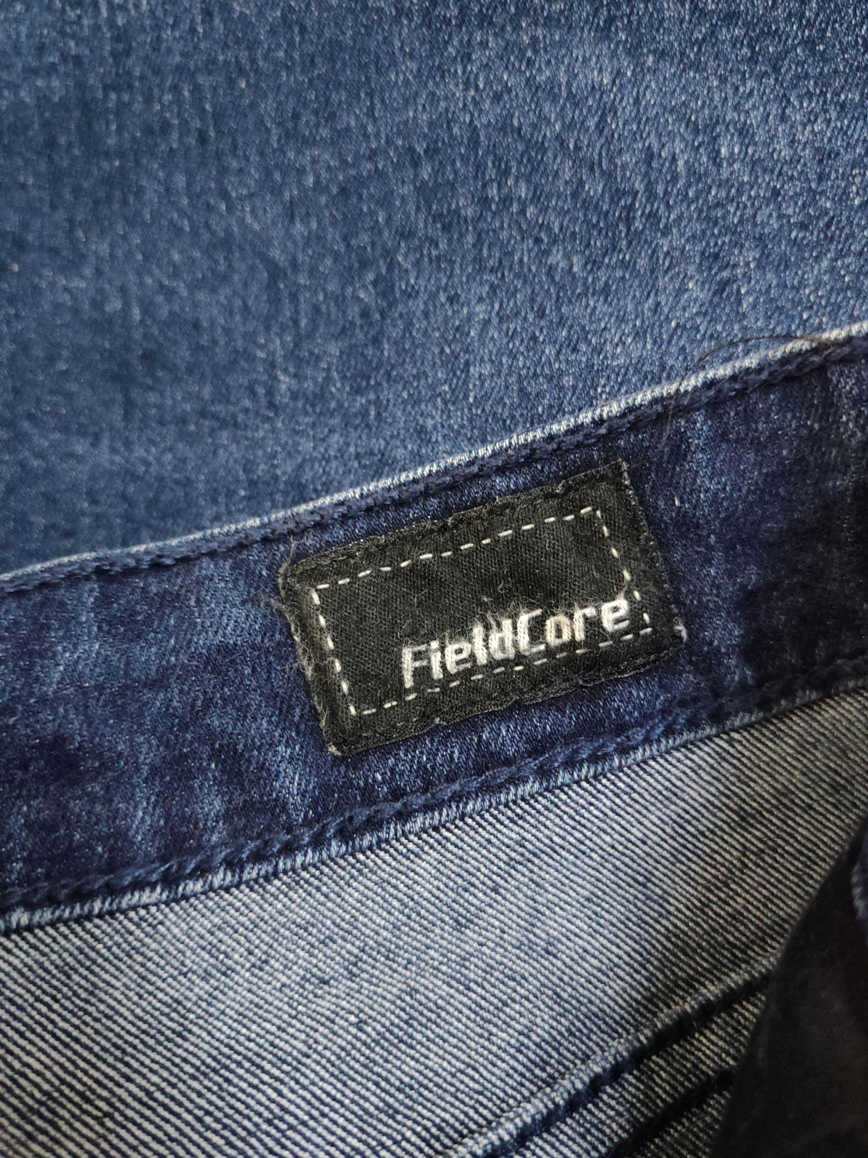 Japanese Brand FieldCore Dark Blue Distressed Ripped denim Jeans #W2064 Size US 32 / EU 48 - 15 Thumbnail