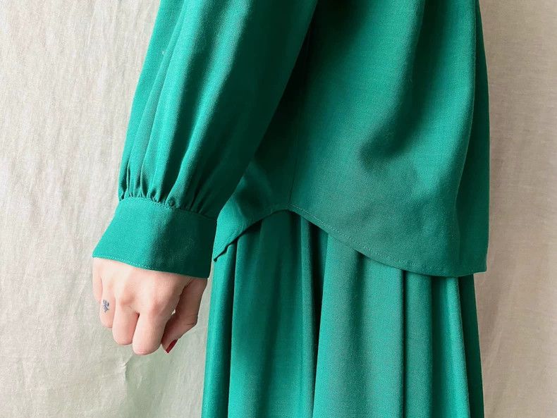 Kenzo KENZO Lakeside Green Wool Sweater Set Size XS / US 0-2 / IT 36-38 - 7 Thumbnail