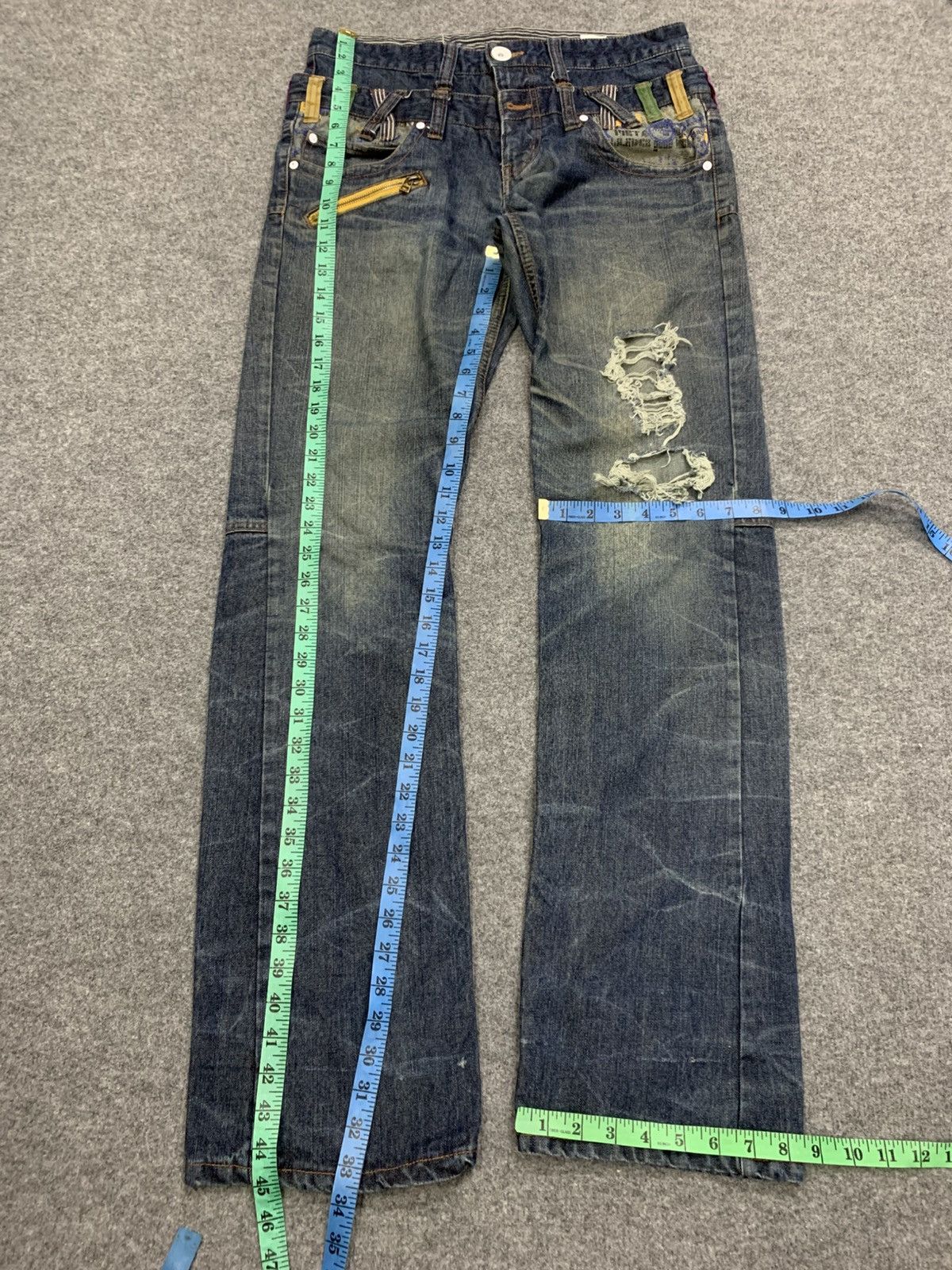 Punk and Yo DOUBLE WAIST DOUBLEFOCUS LIKE PUNK STYLE. Size US 32 / EU 48 - 3 Thumbnail