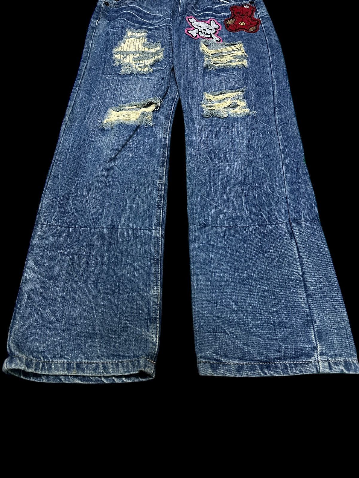 Japanese Brand Distress Denim Style 💥 Back & Forth Style Denim Distress💥 Size US 32 / EU 48 - 4 Thumbnail