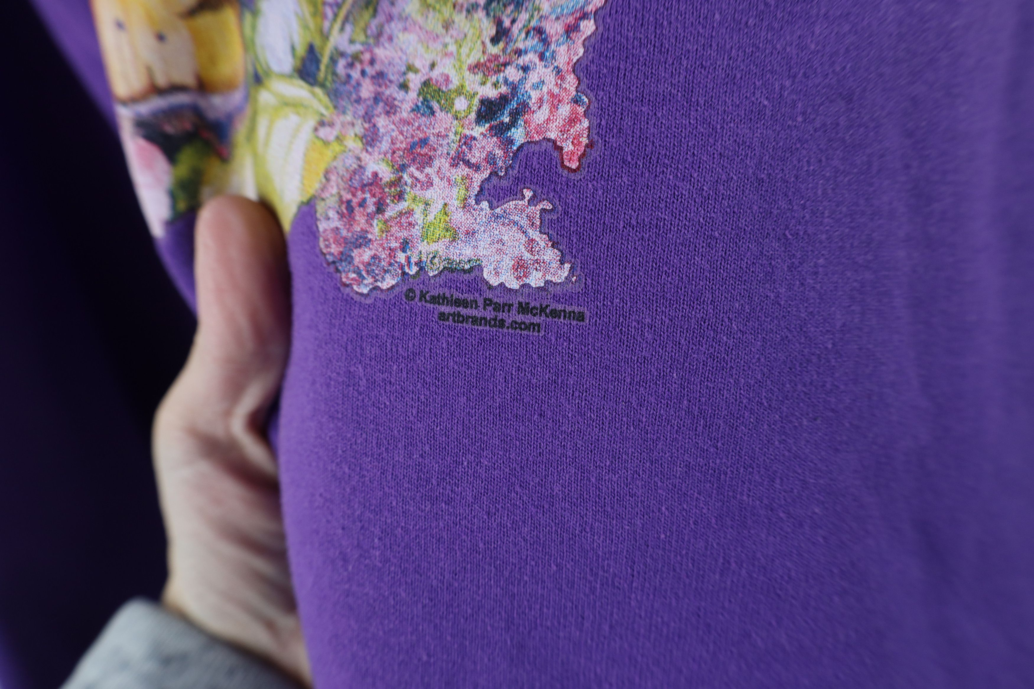 Vintage Vintage 90s Streetwear Butterfly Collared Sweatshirt USA Size XL / US 12-14 / IT 48-50 - 6 Thumbnail