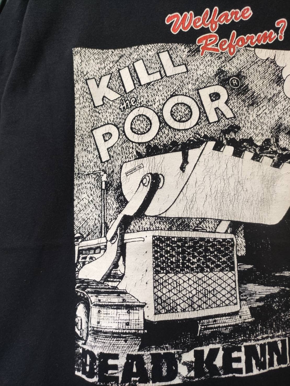 Band Tees Vtg 90's Dead Kennedys "Kill The Poor" Single Promo T-Shirt Size US L / EU 52-54 / 3 - 4 Thumbnail