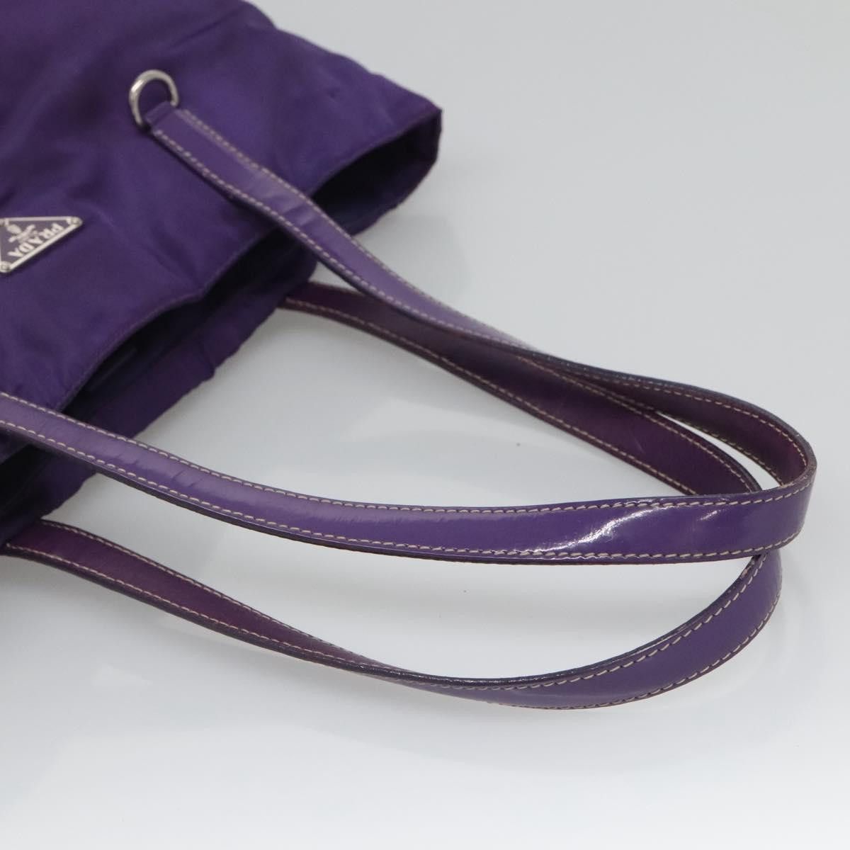 Prada PRADA Tote Bag Nylon Purple Silver Size ONE SIZE - 7 Thumbnail