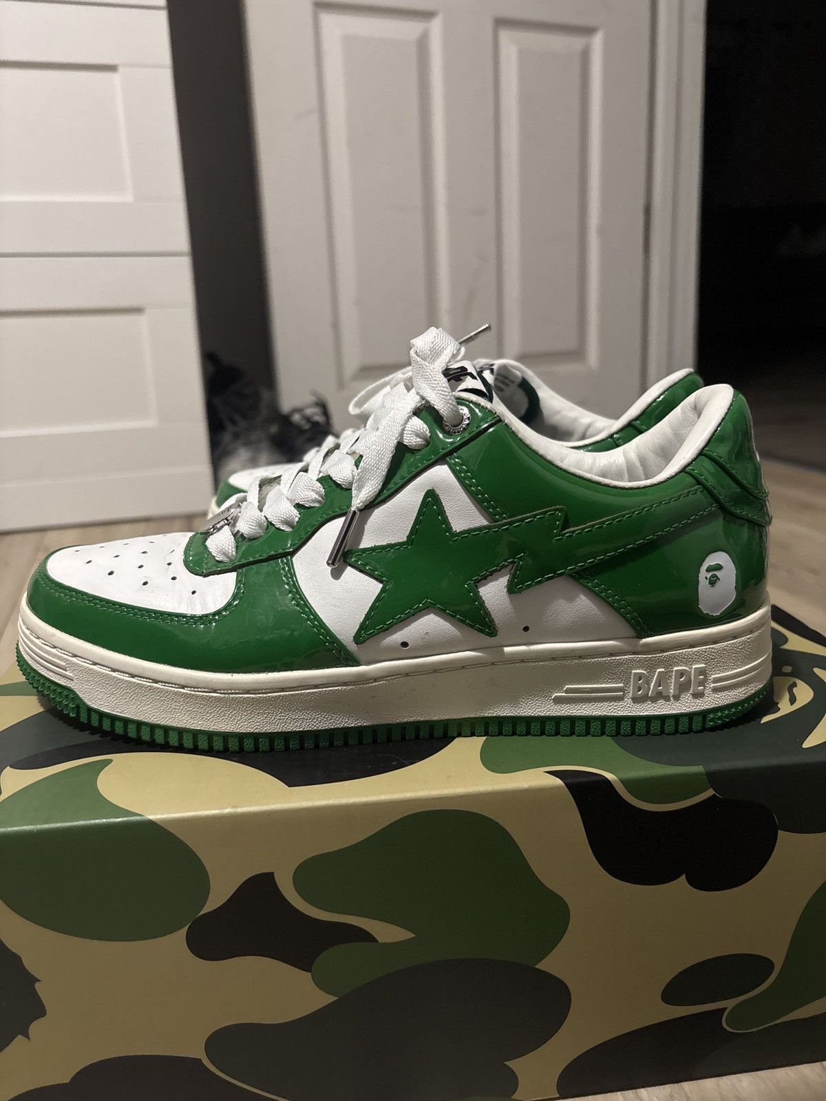 Bape GREEN BAPESTAS 2021 Size US 9 / EU 42 - 2 Thumbnail