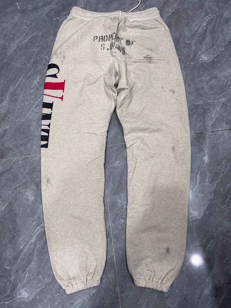 Saint Michael Saint Michael Washed rice white damaged loose pants Size US 29 - 2 Thumbnail