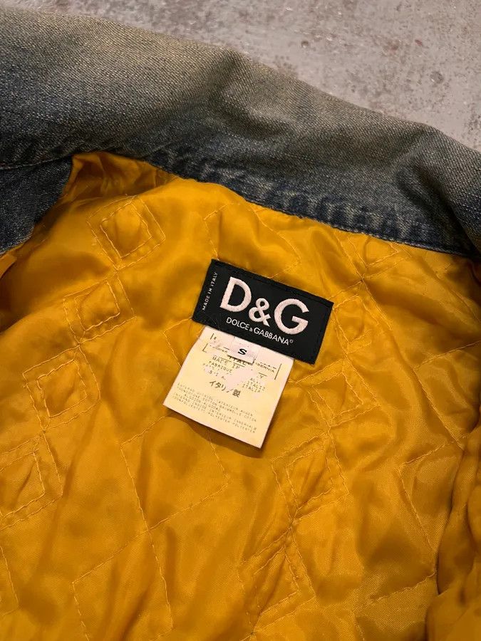 Dolce & Gabbana AW2003 Dolce & Gabbana Blue Faded Denim Camo Sleeves Jacket Size US S / EU 44-46 / 1 - 9 Thumbnail