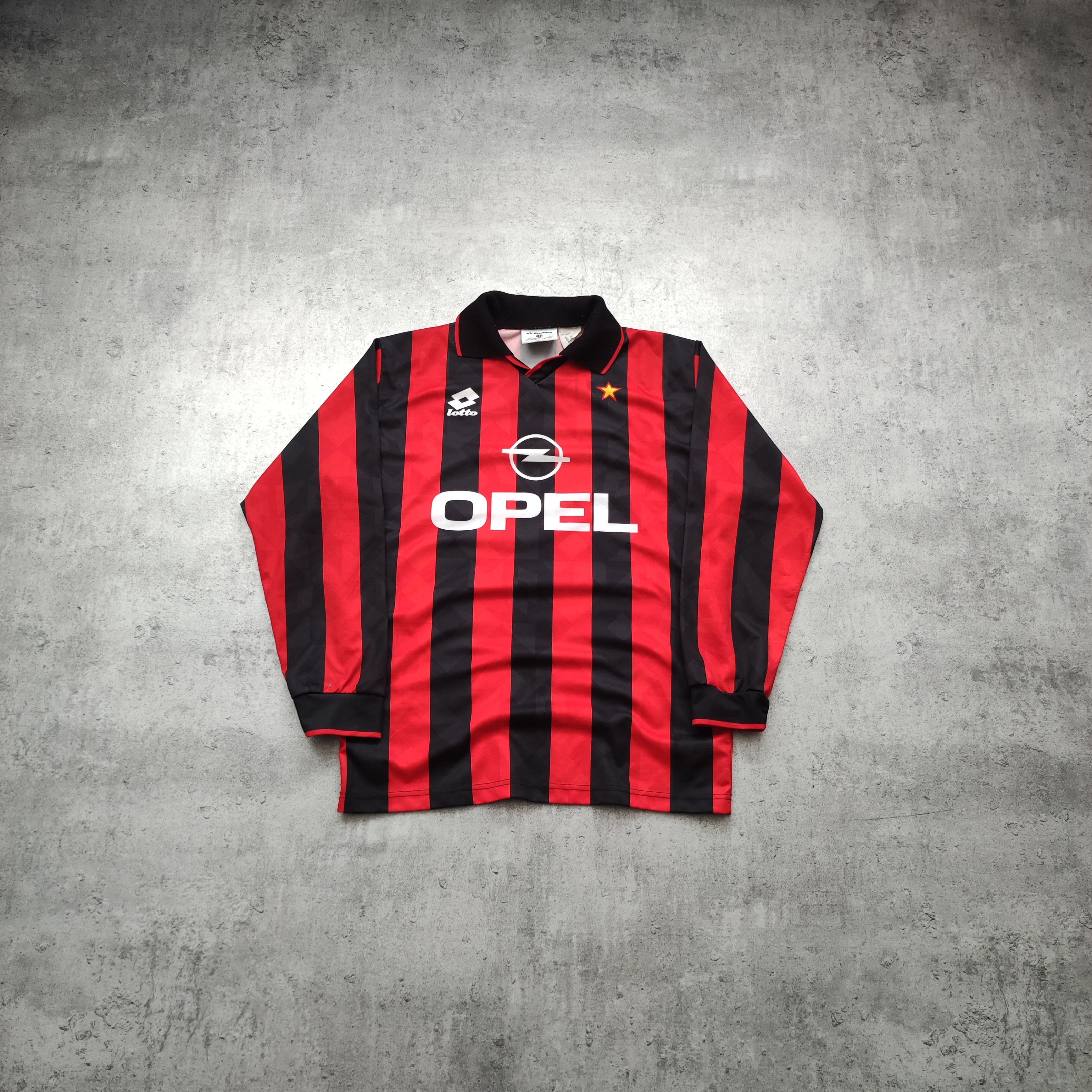 Other Unique 1/1 AC Milano 1993 Match Lotto Longsleeve Jersey Size US M / EU 48-50 / 2 - 1 Thumbnail