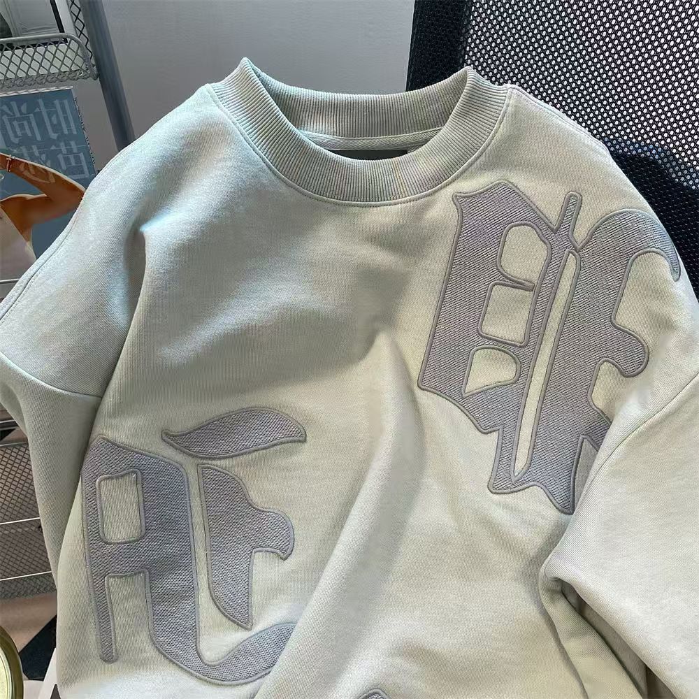 Vintage Light Grey Gothic Patch Sweatshirt Size US M / EU 48-50 / 2 - 3 Thumbnail