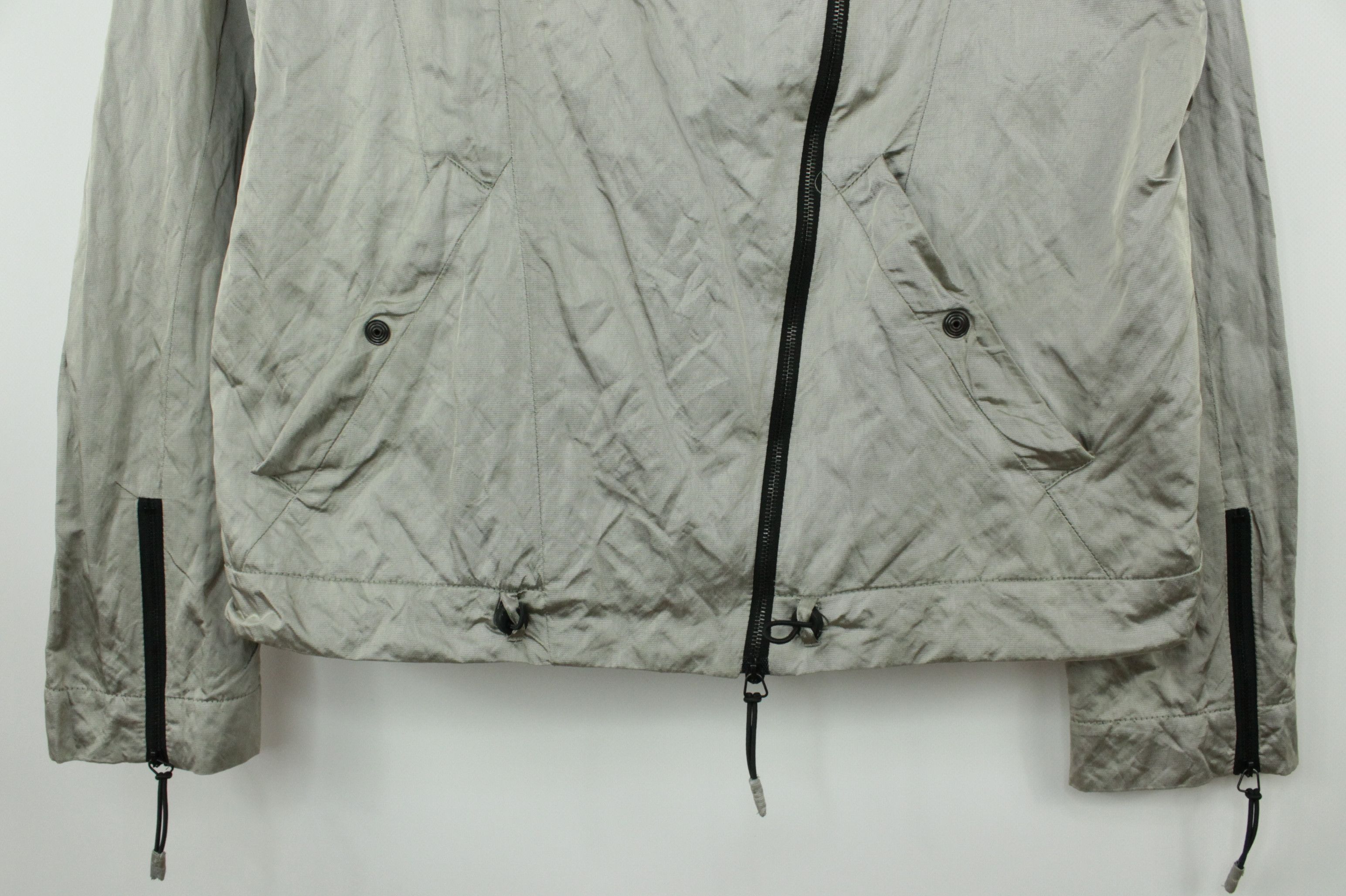 Annette Gortz Annette Görtz Only 23138 Сrumpled Metal Light Jacket Size M / US 6-8 / IT 42-44 - 3 Thumbnail