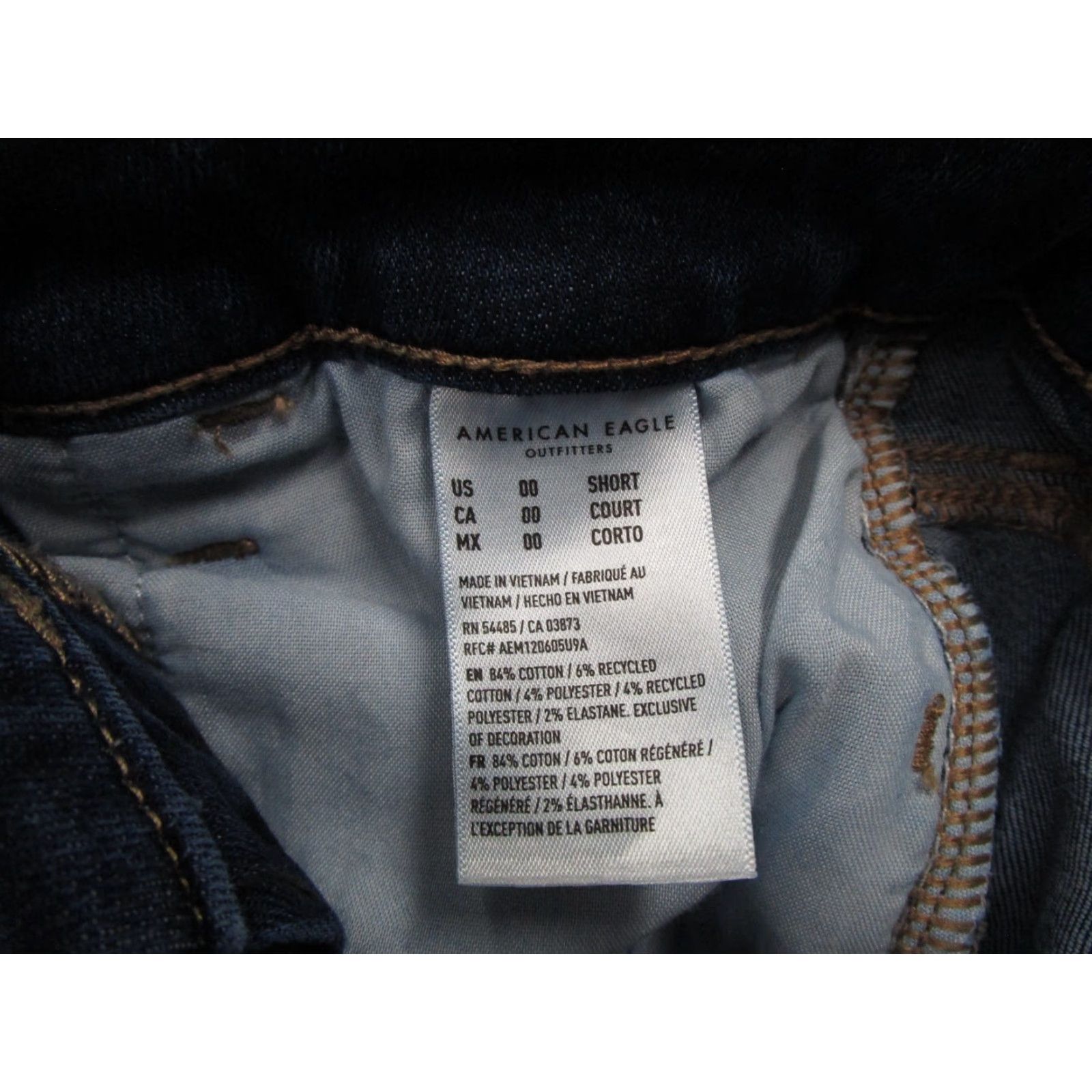 American Eagle Outfitters American Eagle Outfitters Jeans 5-Pocket Denim Jegging SZ 00 Short Blue 90s Stretch Woman Size 24" / US 00 / IT 34 - 6 Thumbnail