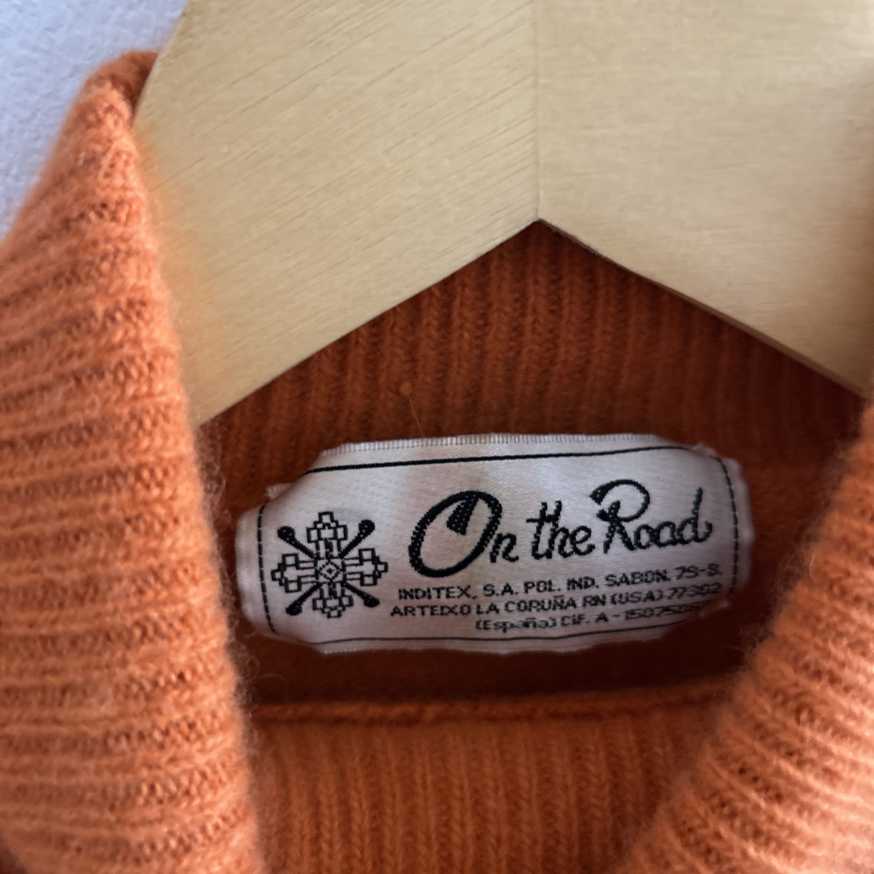 Vintage Vintage 70s Orange Turtleneck Sweater Size S / US 4 / IT 40 - 7 Thumbnail