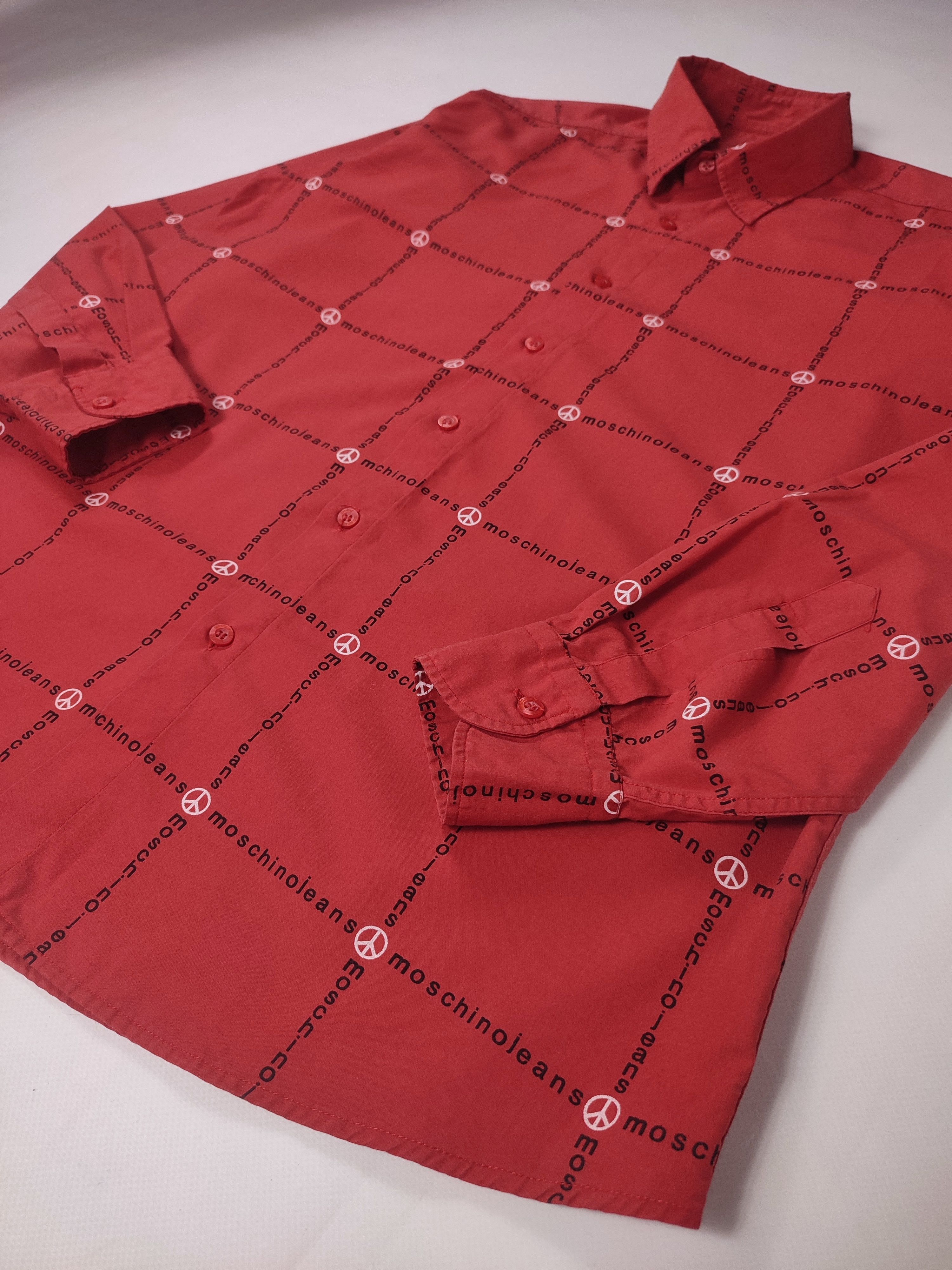 Moschino Moschino vintage shirt monogram Size US L / EU 52-54 / 3 - 6 Thumbnail