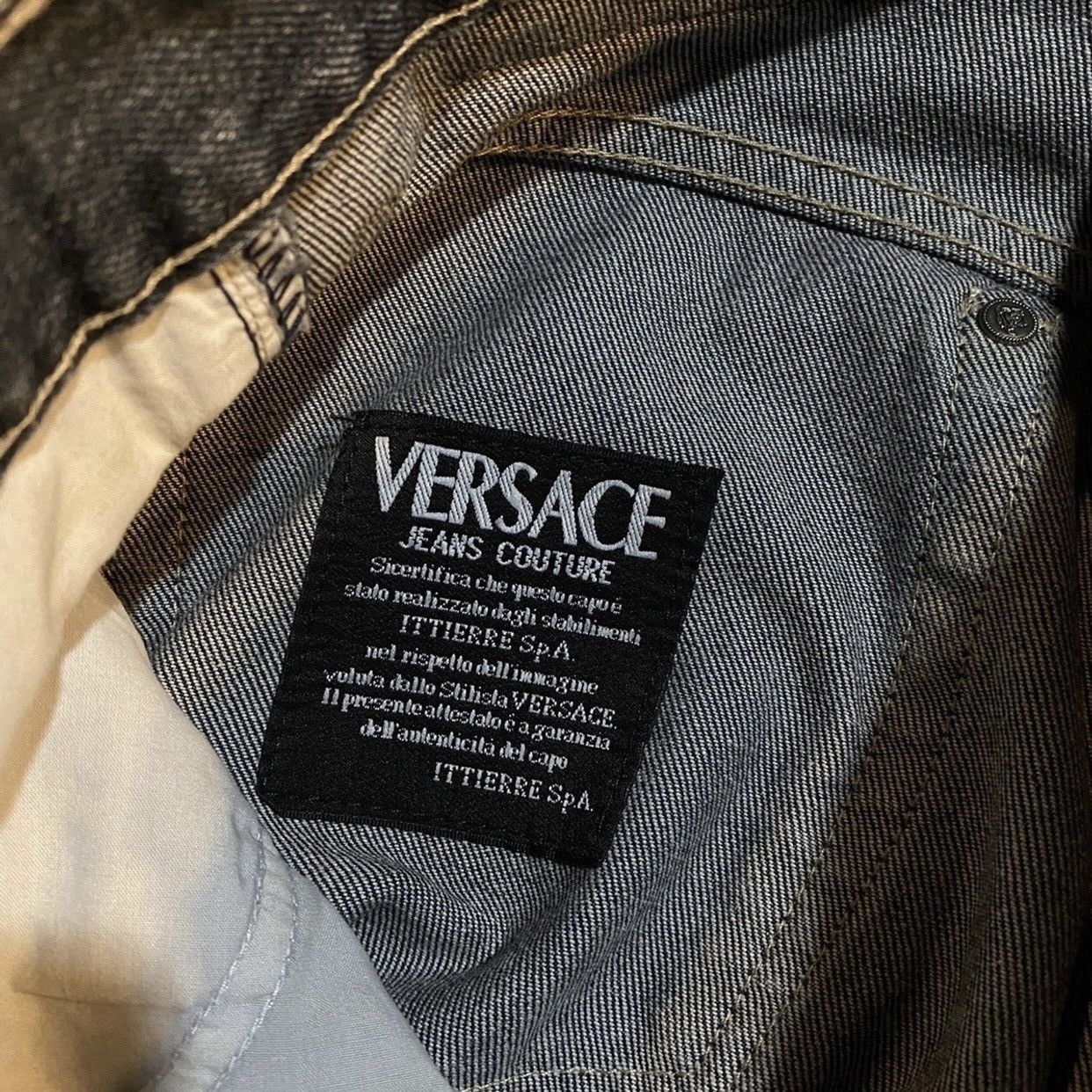 Versace Jeans Couture Vintage Versace Jeans Couture Black Denim Jeans Size US 30 / EU 46 - 15 Thumbnail